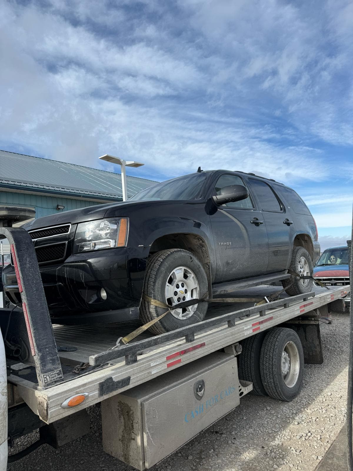 Older pickup ready for scrap car removal in Lethbridge